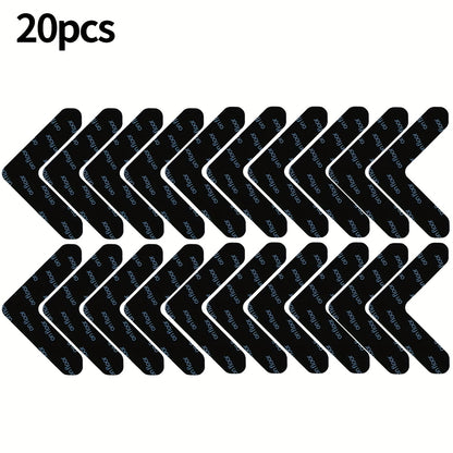 Rug Corner Grippers with Reusable Washable Design, Area Rug Tape in 4, 8, 20 or 30-Piece Packs to Help Hold Compatible Rugs in Place and Flatten Curled Corners
