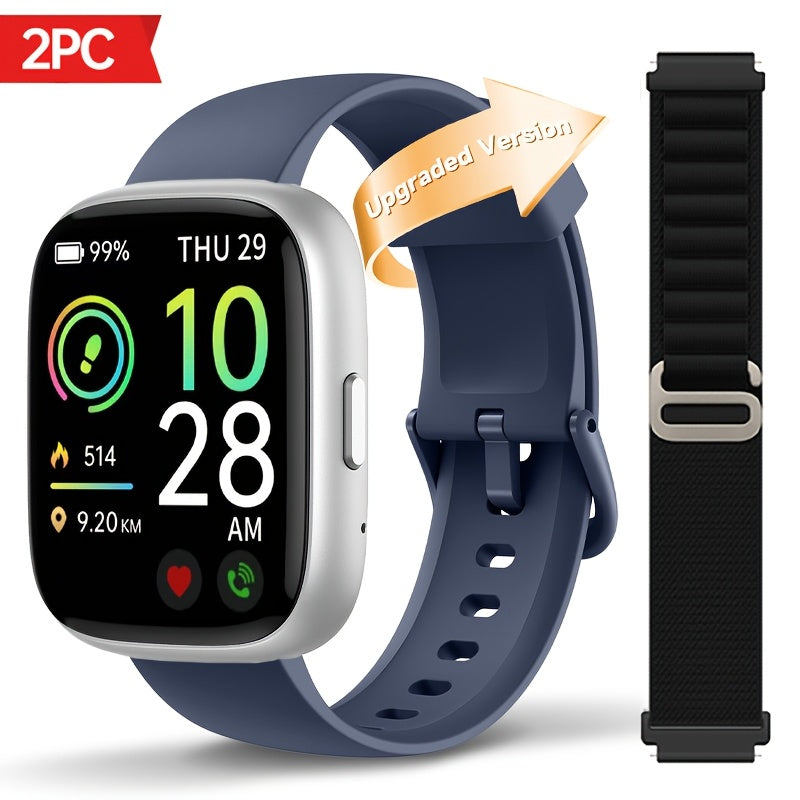 1.83 Inch HD Smart Watch for Men and Women, Wireless Calling Smartwatch with Built-in Alexa, Fitness Activity & Sleep Tracker, 100+ Sport Modes, Multiple Watch Faces, for iPhone Android