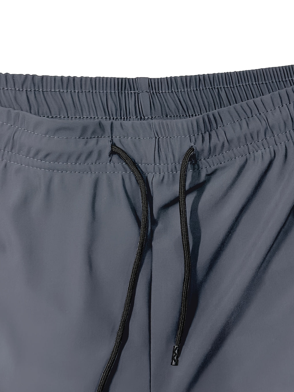 Men's Stretch Shorts with Drawstring Waist and Zippered Pockets, 85% Polyamide and 15% Elastane Fabric in Eight Color-Style Labels for Casual Summer Wear
