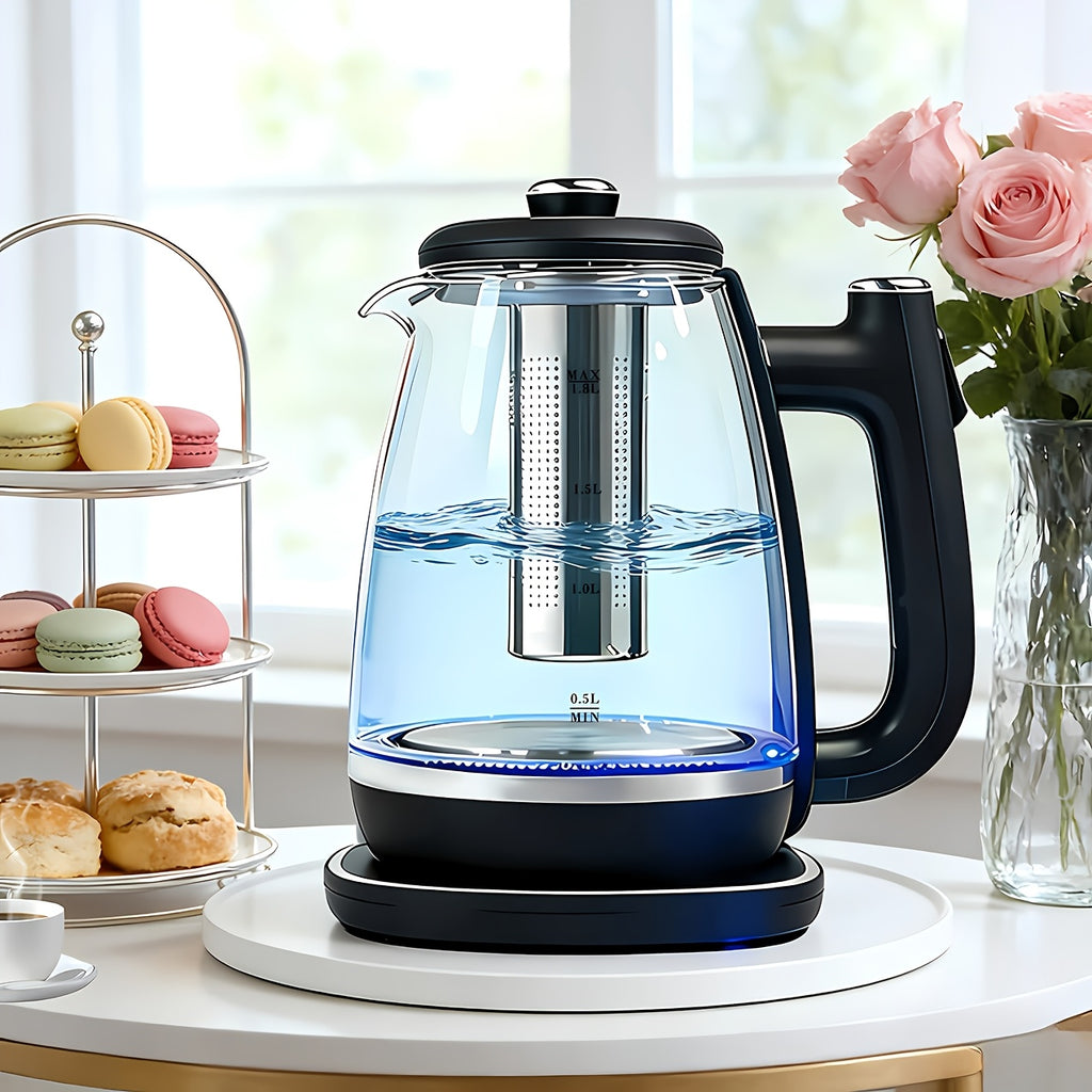 Fast Heating Electric Kettle 1150W, Hot Water Boiler with Overheat Protection and Removable Stainless Steel Filter, Easy to Clean Kettle for Tea, Coffee and Daily Drinking Water
