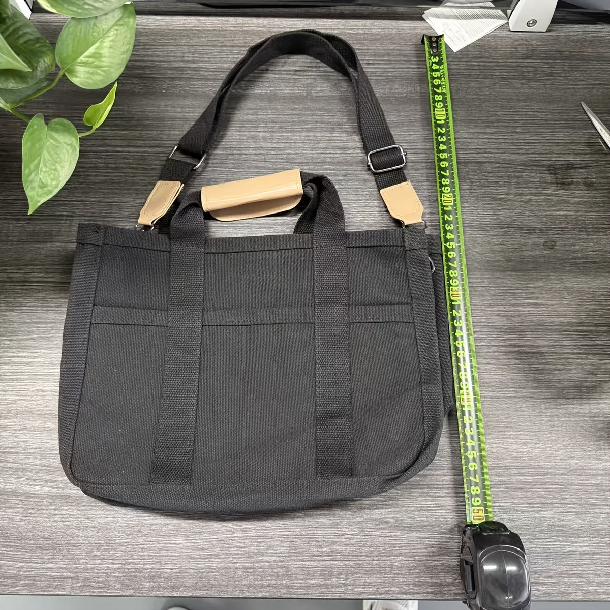 Compartment Shoulder Tote Bag with Listed Multi-Pocket Design and Carry Handles, Blue, White, Black and Pink Style Options for Everyday Errands and Casual Outings