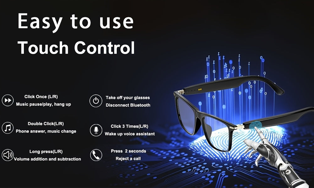 160 Language Translation Smart Glasses, AI Audio Glasses with ChatGPT, HD Calls & HiFi Music, Built-in Mic & Speaker, Photochromic Lenses, Real-Time Translator Eyewear for Travel, Meetings, Men & Women