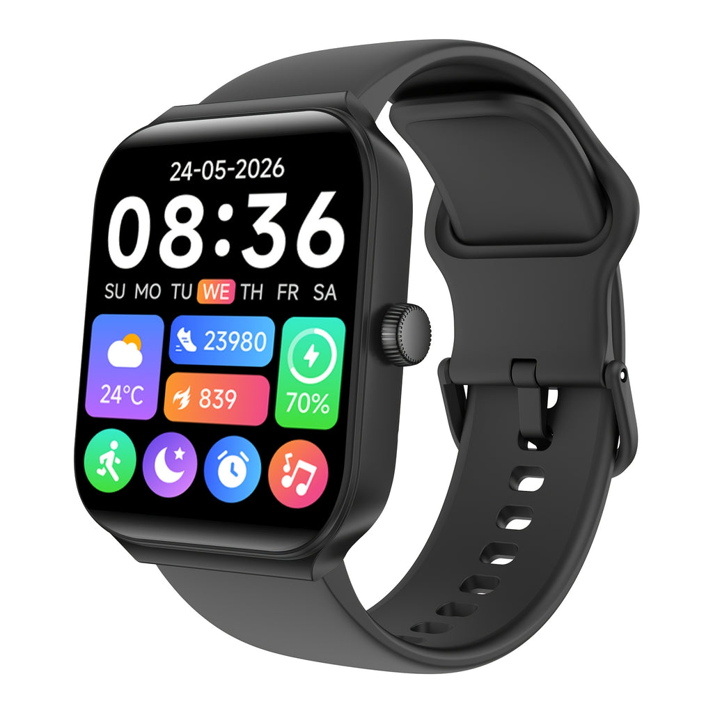 1.95 Inch Smart Watch with Alexa Built-in, Wireless Call Smartwatch with 100+ Sport Modes, Fitness Activity Tracker & Pedometer, for iPhone & Android, HD Touch Screen, Birthday & Mother's Day Gift
