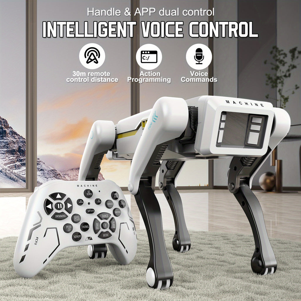 Remote Control Robot Dog Smart Toy-DOG with Listed 2.4GHz Control, Dance and Story Functions plus App Action Programming and Voice-Control Wording for Interactive Play