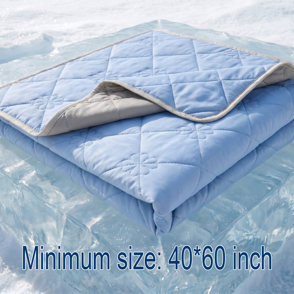 Summer Throw Blanket in Six Colors with 40 x 60, 60 x 80 or 80 x 90 Inch Options, One-Piece Layer for Sofa Lounging, Bed Use, Air-Conditioned Rooms and Travel