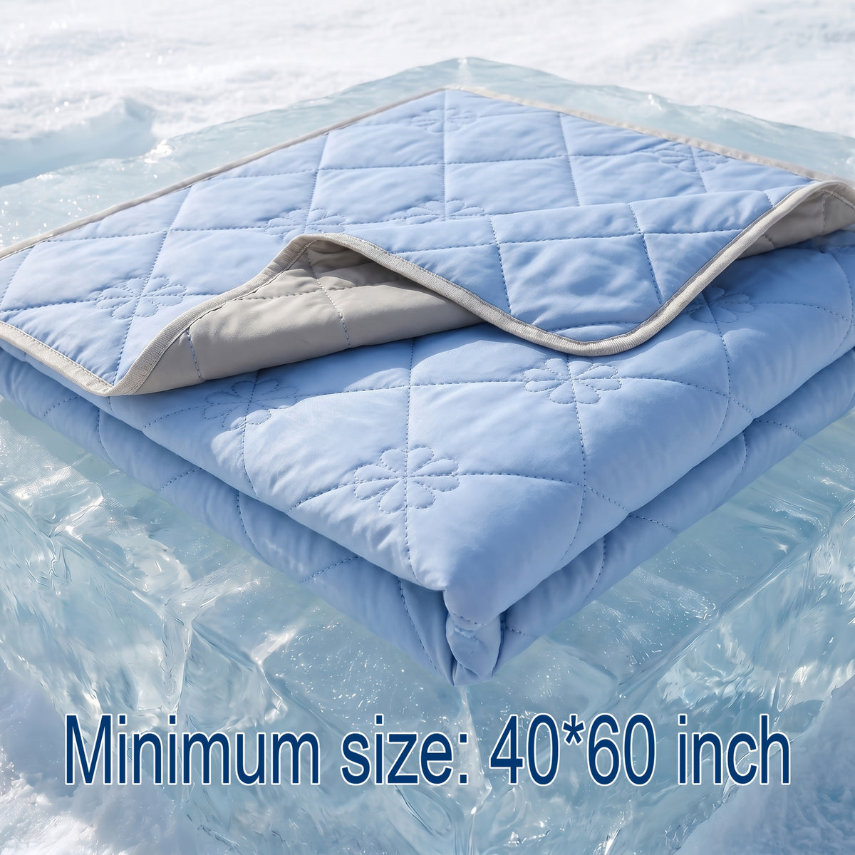 Summer Throw Blanket in Six Colors with 40 x 60, 60 x 80 or 80 x 90 Inch Options, One-Piece Layer for Sofa Lounging, Bed Use, Air-Conditioned Rooms and Travel