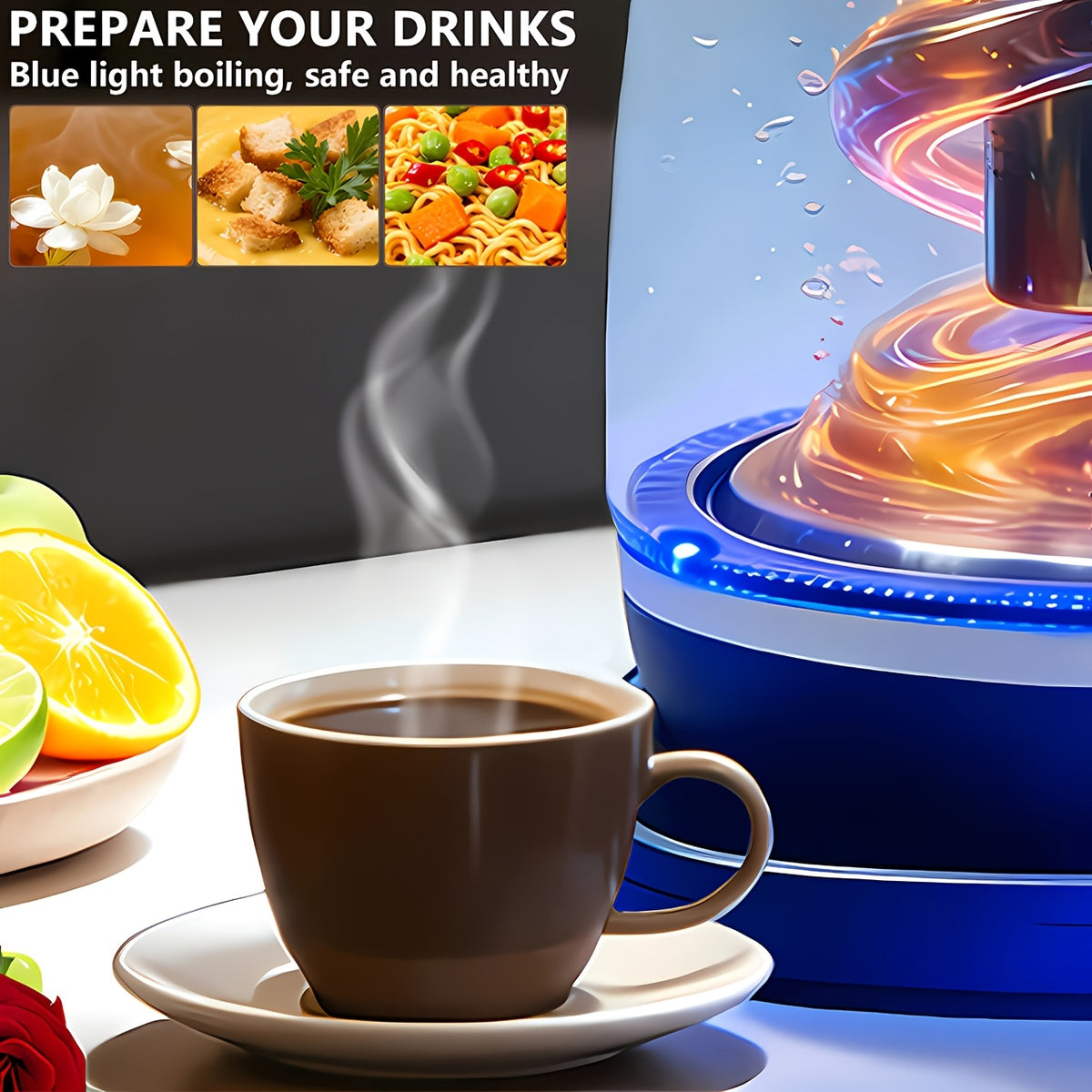 Fast Heating Electric Kettle 1150W, Hot Water Boiler with Overheat Protection and Removable Stainless Steel Filter, Easy to Clean Kettle for Tea, Coffee and Daily Drinking Water