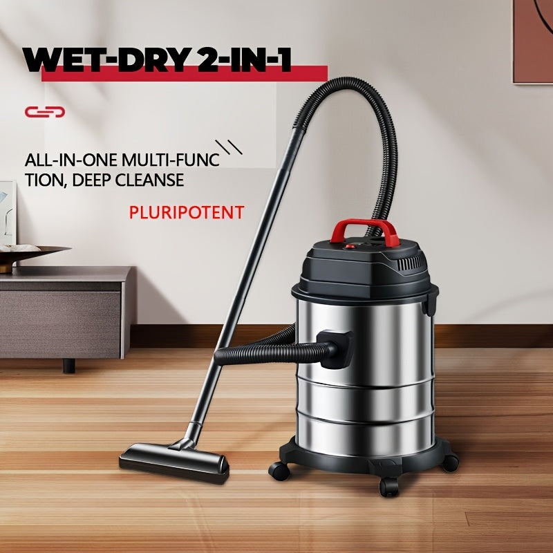 Bucket Wet Dry Vacuum Cleaner for Home and Car Cleanup, 5.28-Gallon and Upgraded 6.6-Gallon Model Options with Optional Accessory Bundles