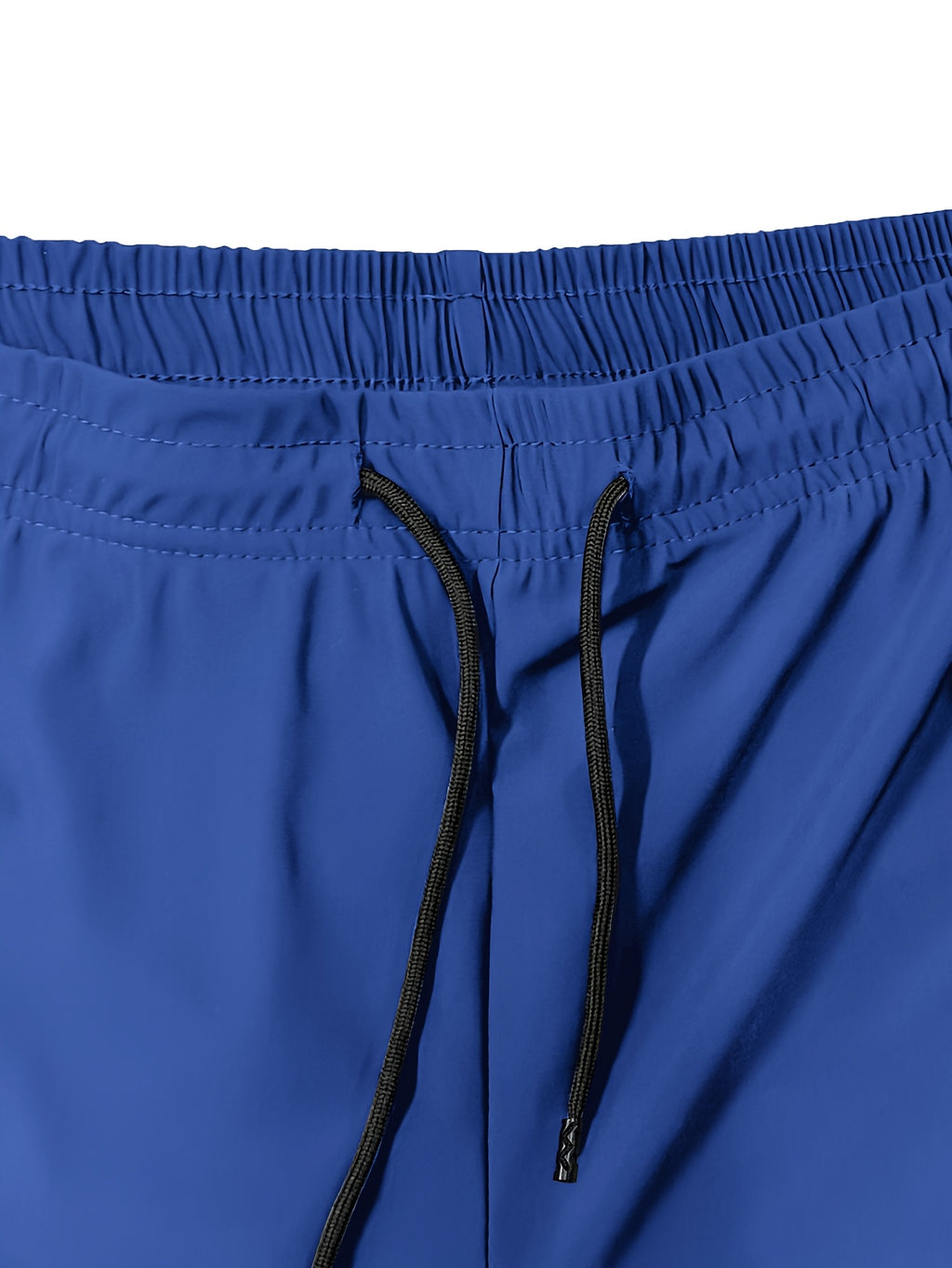 Men's Stretch Shorts with Drawstring Waist and Zippered Pockets, 85% Polyamide and 15% Elastane Fabric in Eight Color-Style Labels for Casual Summer Wear