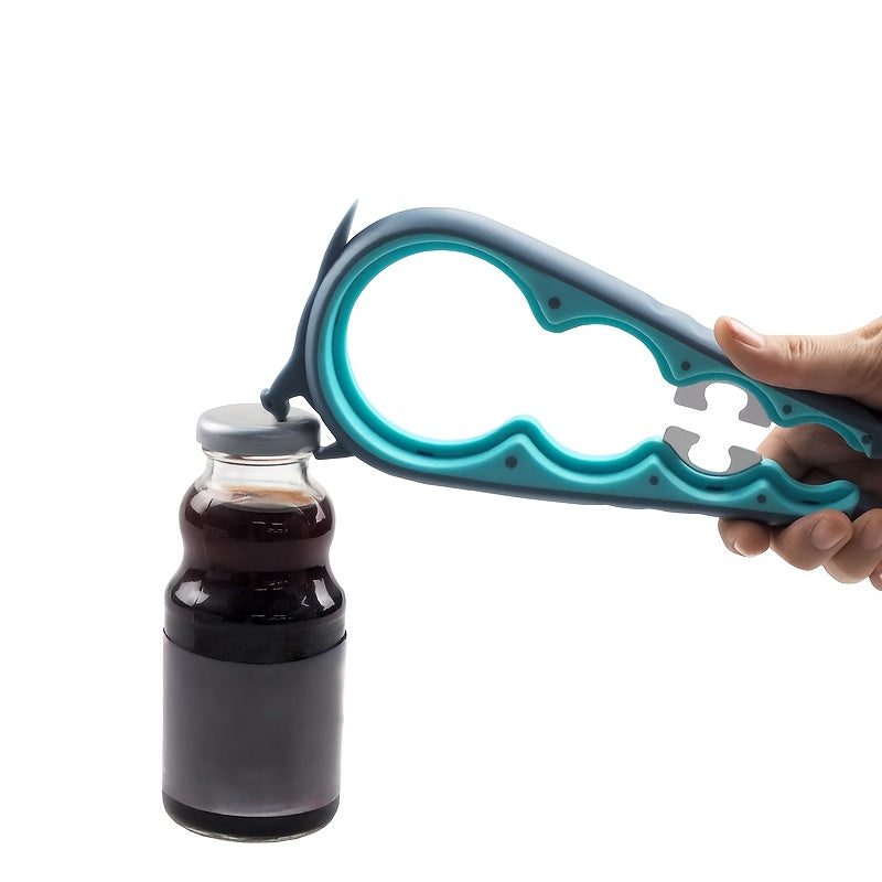 Non-Slip Jar and Bottle Opener with Ergonomic Silicone Handle, Manual Kitchen Lid Gripper in Multiple Colors and Styles for Everyday Cooking and Meal Prep