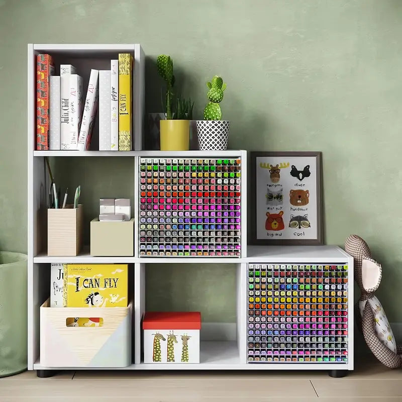 Marker Storage Rack with 180 or 240 Slots, Desktop Pen and Colored Pencil Organizer for Art Supplies, Craft Workspaces and Home Office Organization