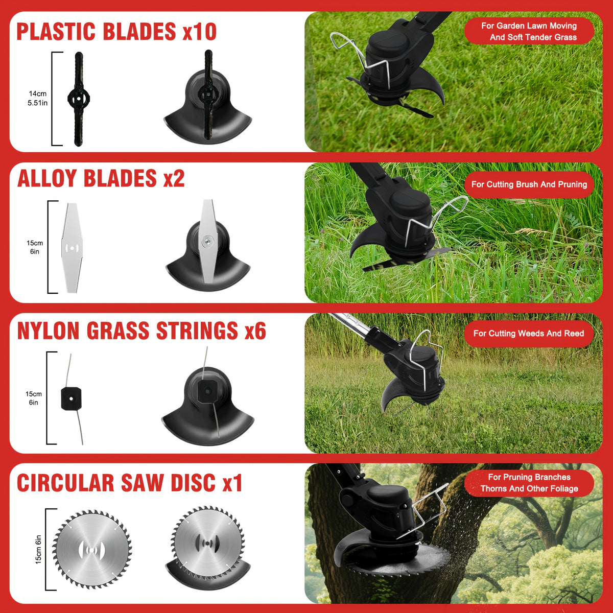 Cordless Weed Trimmer with Listed 24V Power, Standard and Long Range Two-Battery Options plus Additional Styles for Home Lawn, Garden and Yard Maintenance
