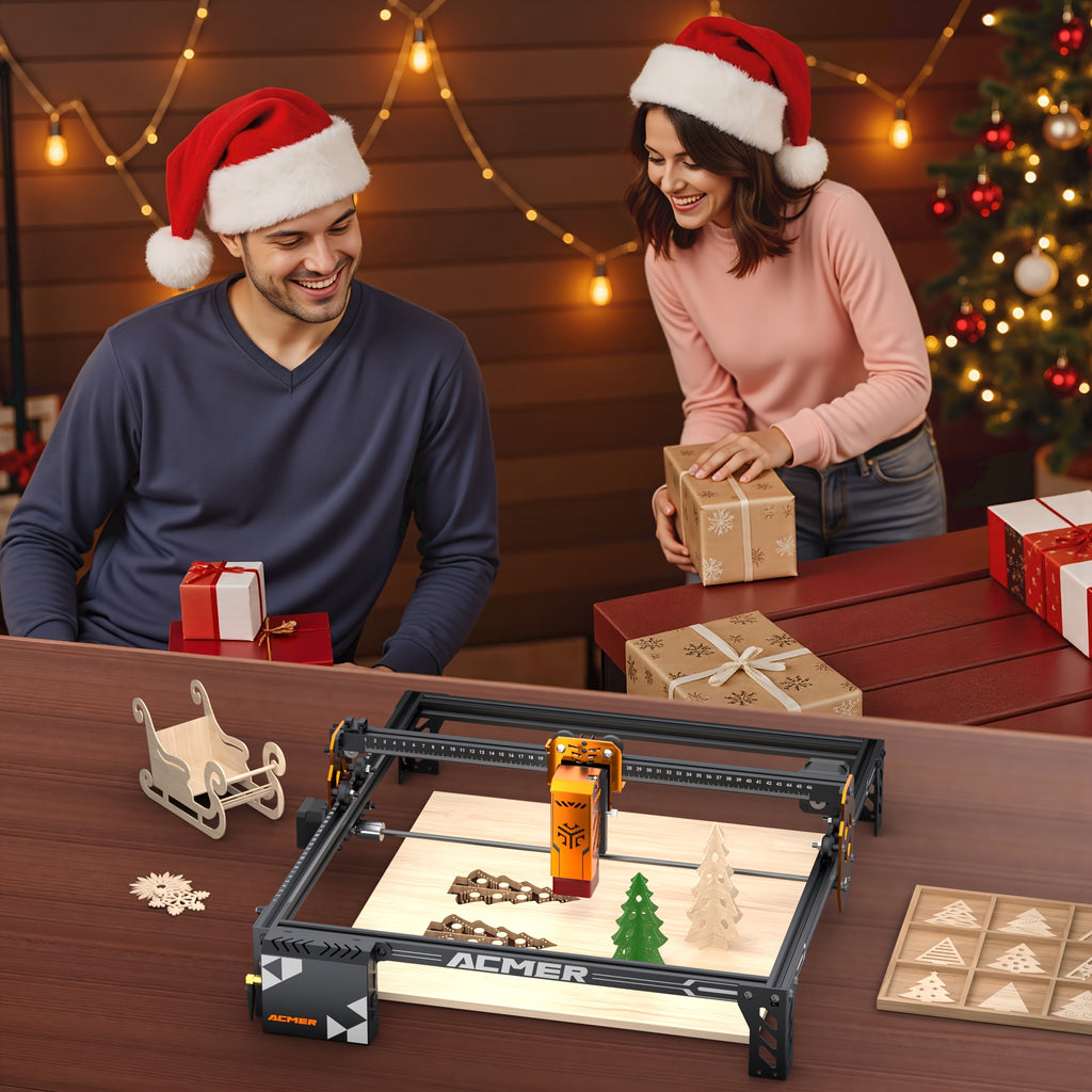 ACMER P1S Pro Laser Engraver with Listed 6W Diode Laser and 380 x 370mm Work Area, Fixed-Focus Craft Machine with USB and App Connection References