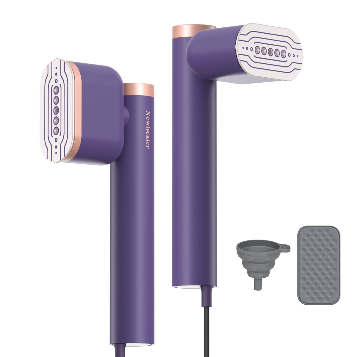 Portable Garment Steamer in Royal Purple, 1200W Handheld Clothes Steamer with 15-Second Heat-Up and Auto Shut-Off for Home and Travel Fabric Care