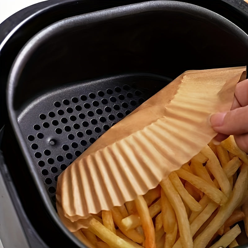 Air Fryer Parchment Paper Liners in 55, 220 or 440-Piece Packs, Nonstick Cooking Paper for Compatible Basket Cooking, Oven Baking and Meal Prep