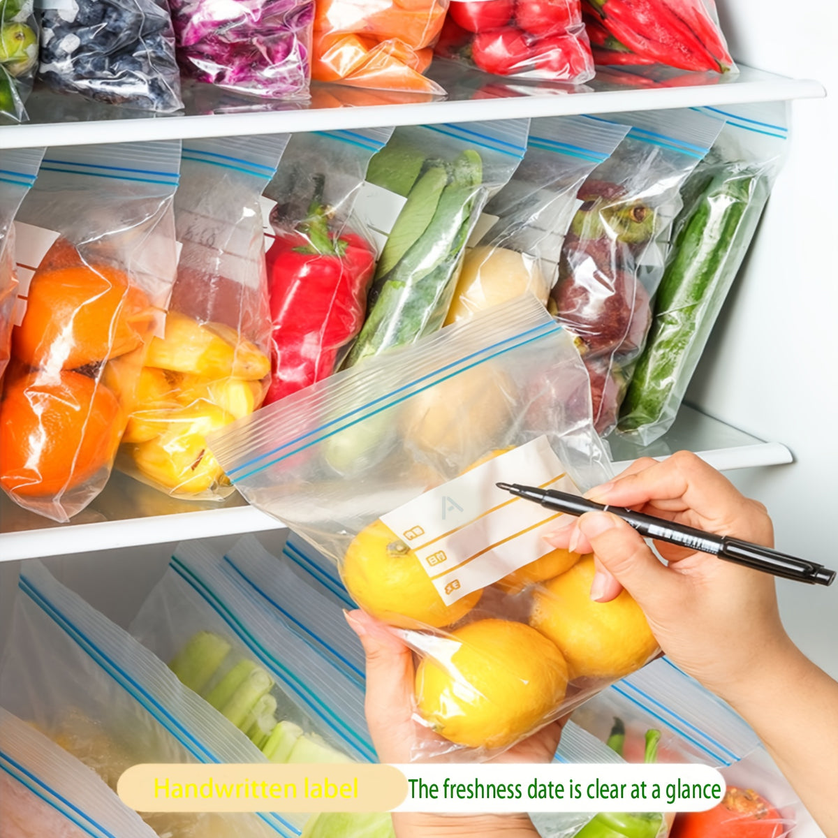 Reusable Storage Bags 85-Pack in Three Sizes with Double-Layer Seal Design, Resealable Pouches for Organizing Compatible Dry Goods and Small Travel Items