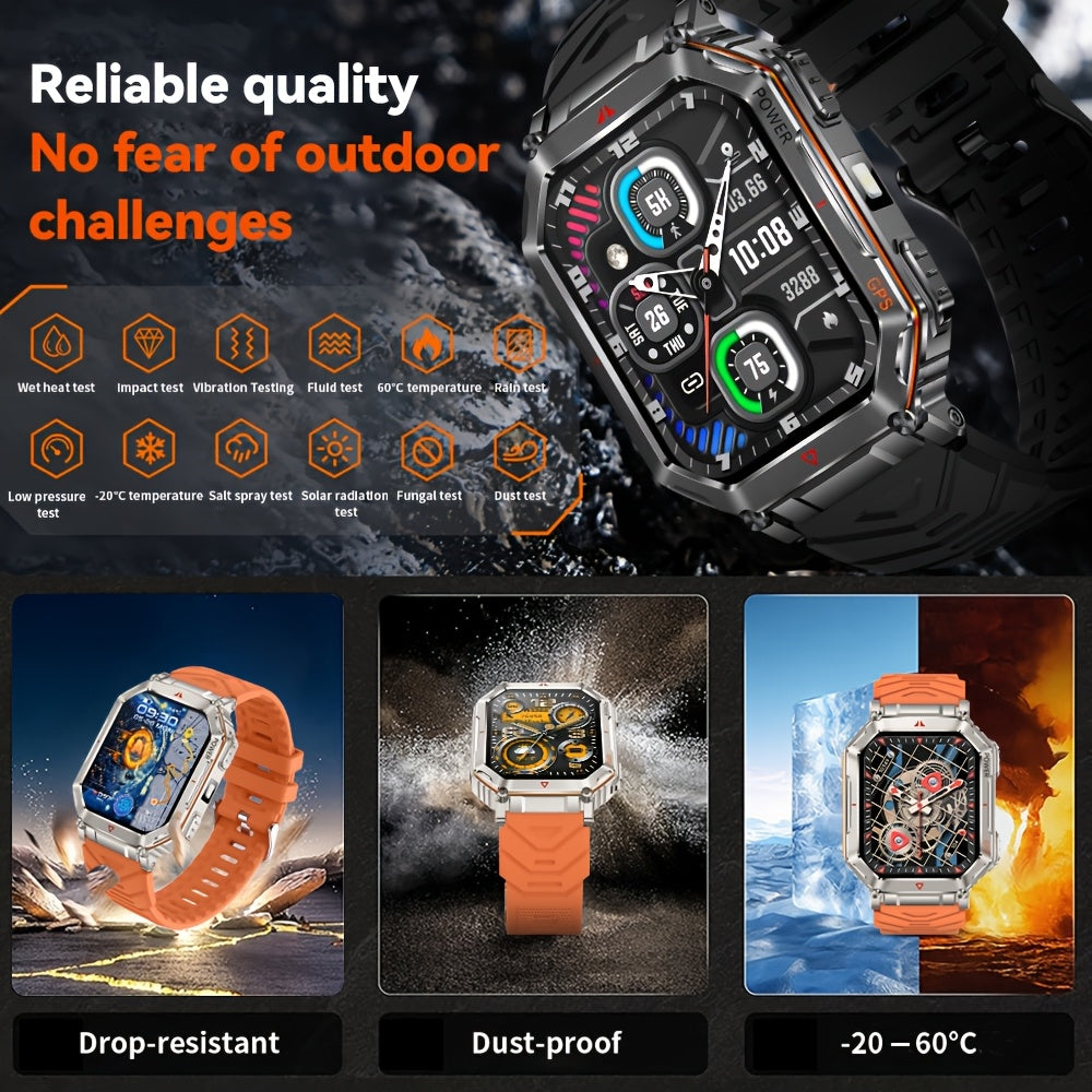GPS Adventure Smartwatch with All-Metal Body, Listed Altimeter, Barometer and Compass, LED Flashlight, Calling and Message Reminders in Four Style Options