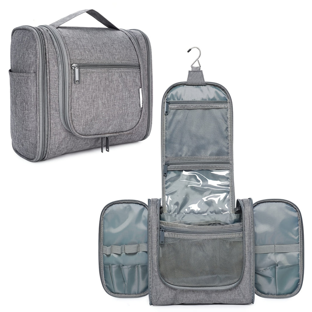Hanging Toiletry Bag for Women with Hook and Multiple Pockets, Large Travel Makeup Organizer with Carry Handle in 16 Options for Trips and Gym