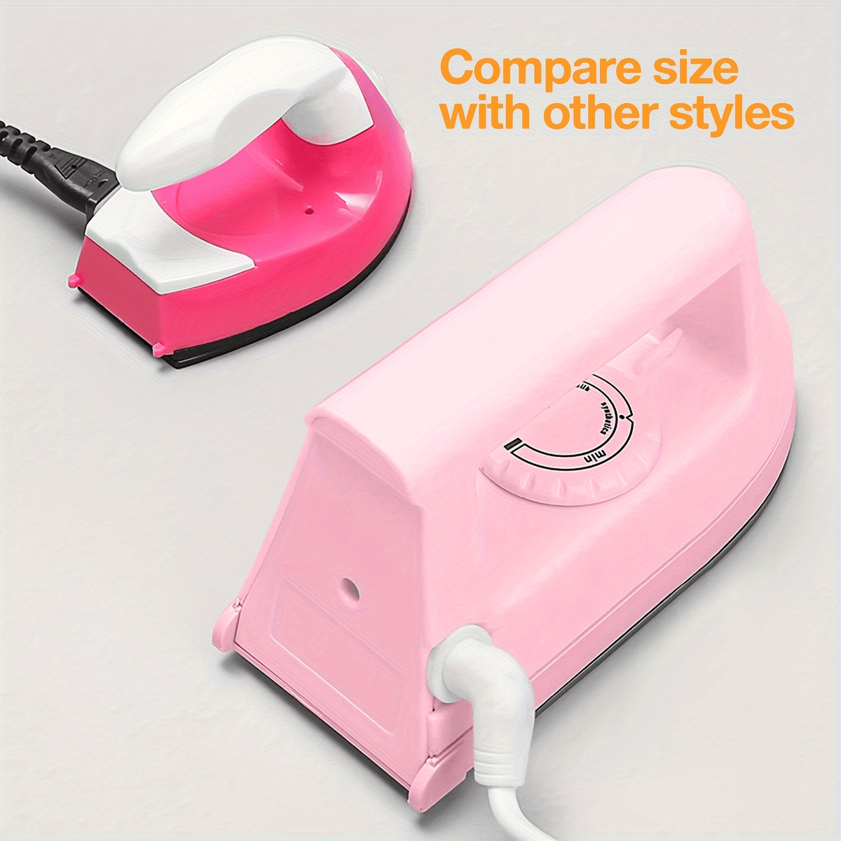 Mini Craft Heat Press 400W with Base Pad, Portable Heat Transfer Iron for DIY T-Shirts, Shoes, Bags and Compatible Vinyl Customization Projects