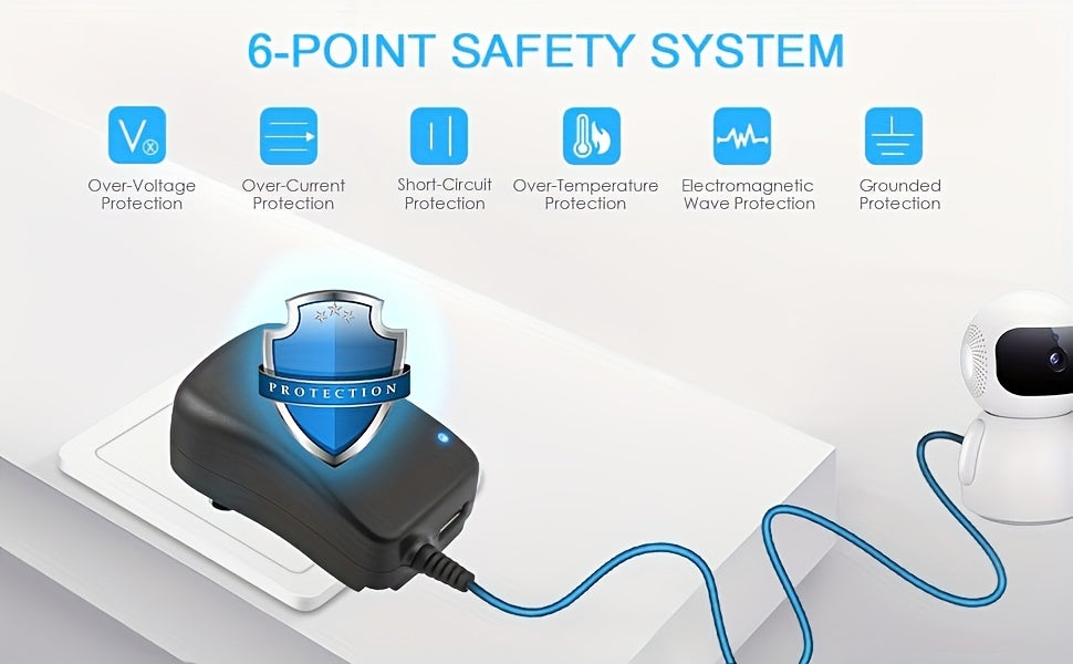 36W Universal AC/DC Power Adapter Adjustable 3V-12V Power Supply with 14 Interchangeable Tips, Polarity Converter, Over-Current Protection for Household Appliances, LED Strips, Routers, Cameras, 3D Printers and Electronics