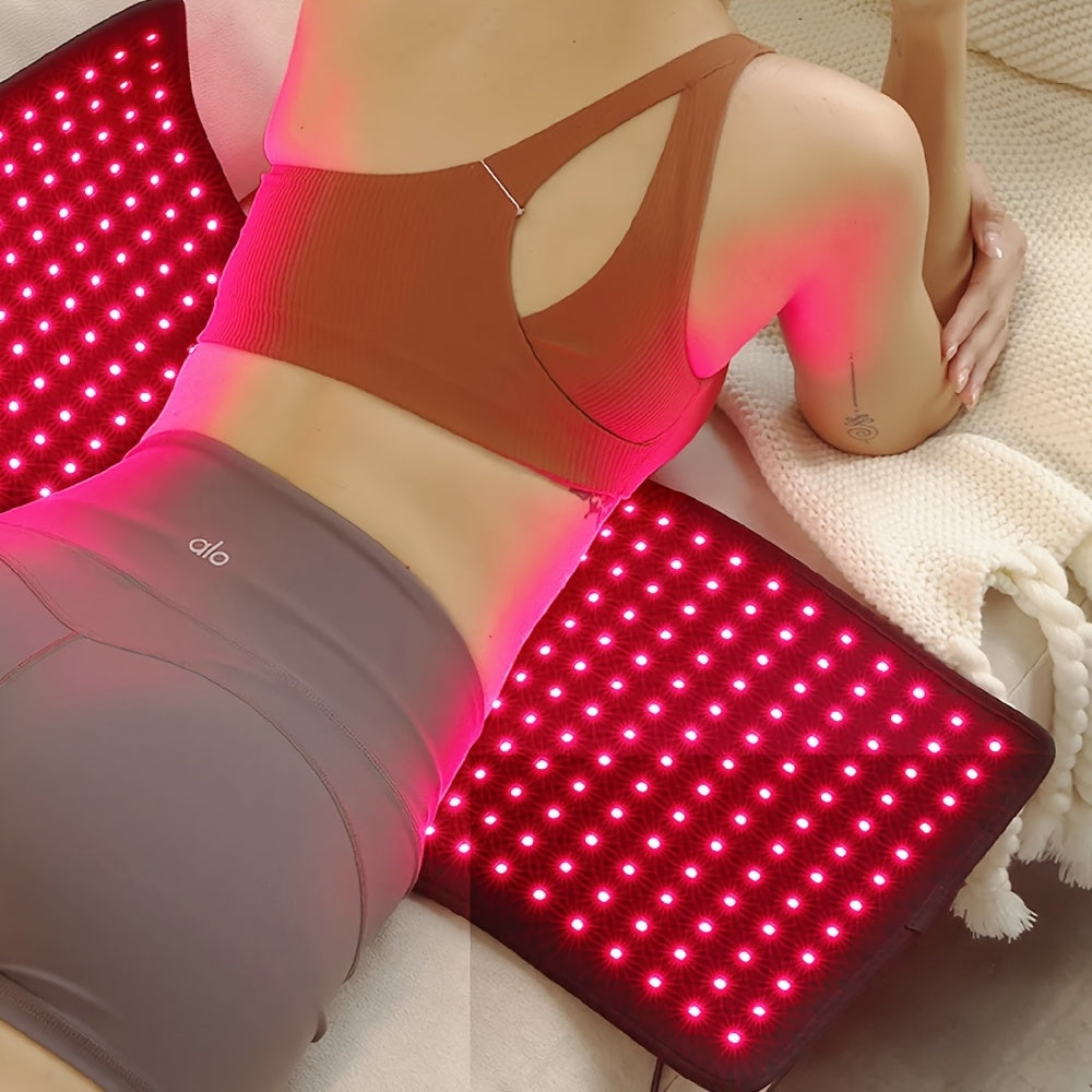 Red Light Therapy Mat, 31.5 x 11.8-Inch LED Pad with Listed 660nm Red and 850nm Near-Infrared Light for an At-Home Personal Care Routine