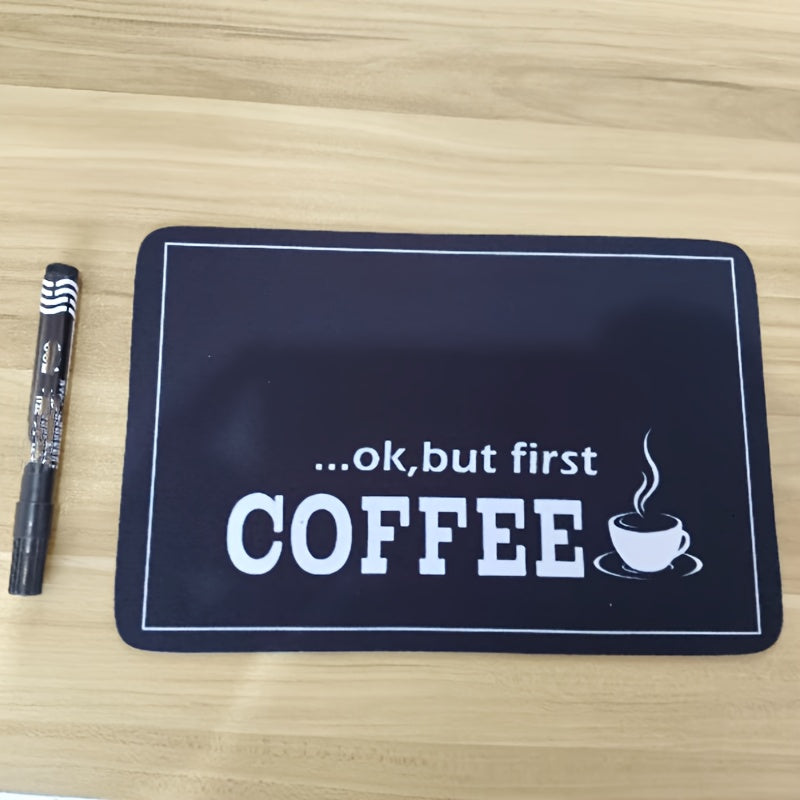 Coffee Machine Absorbent Mat, 11.81 x 7.81 Inch Single Kitchen Countertop Drain Mat for Home Coffee Stations, Everyday Beverage Prep and Practical Gifts