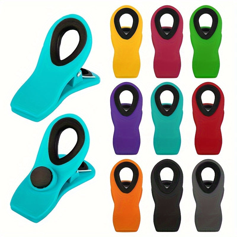 Snack Bag Sealing Clips, Plastic Food Storage Bag Closures in 3, 6 or 9-Piece Assorted Options for Compatible Pantry Packages and Everyday Kitchen Organization