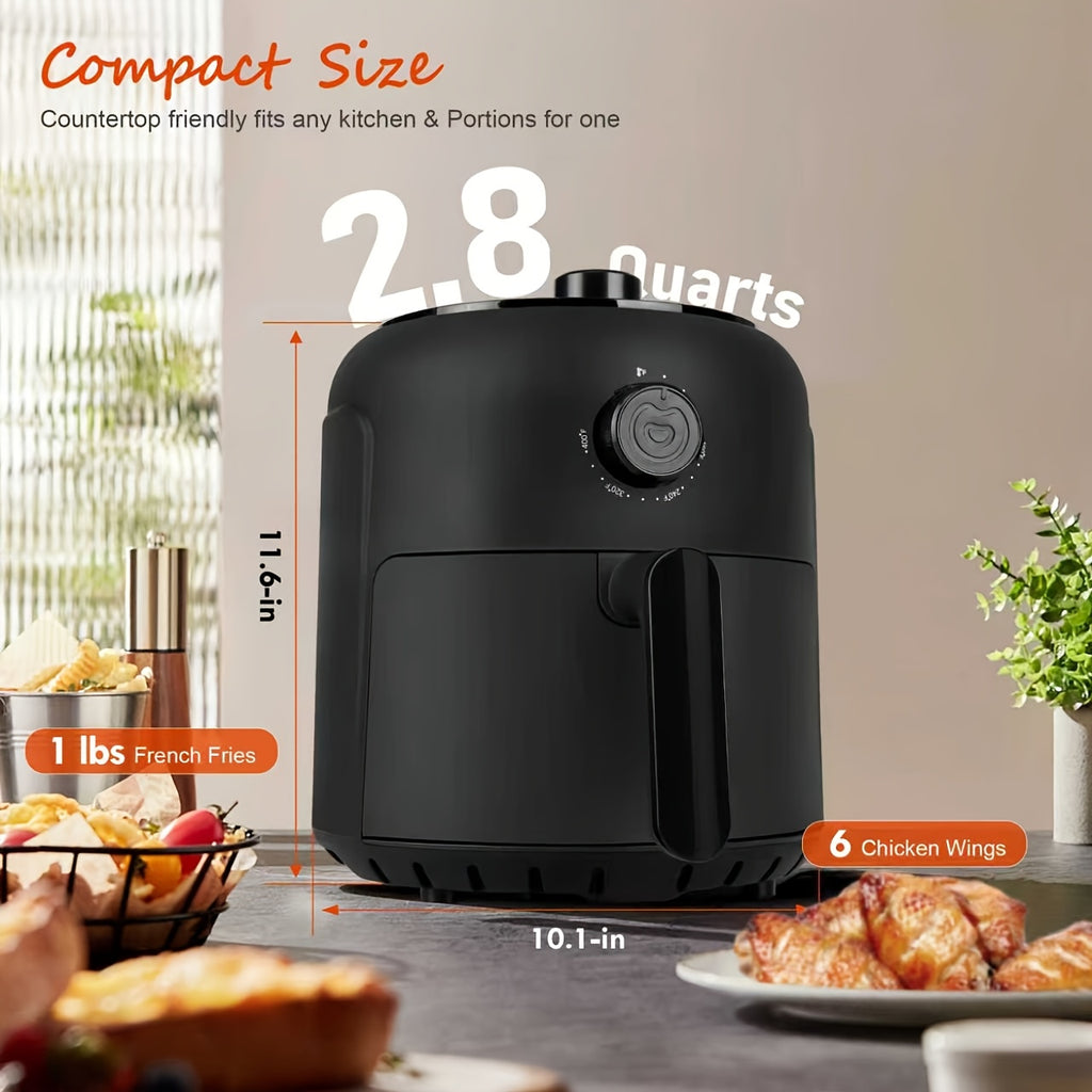 Viewing Window Air Fryer with Listed Angled Color Touchscreen and 8 Cooking Presets, 2.8QT or 6.8QT Options for Everyday Meals, Snacks and Family Gatherings