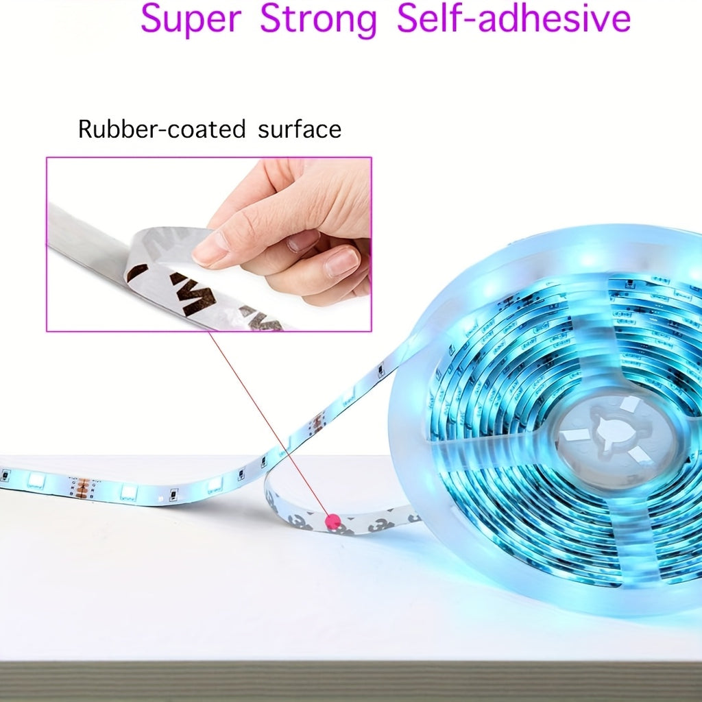Color Changing Room LED Strip Lights, 200ft RGB with Listed 16 Million Colors, Music Sync, App and Remote Control, Timer for Party and Holiday Decor
