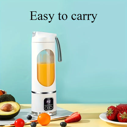 Portable USB-Rechargeable Blender for Fruit and Vegetable Drinks or Milkshakes, Compact Personal Blending Design in White, Green or Purple Options