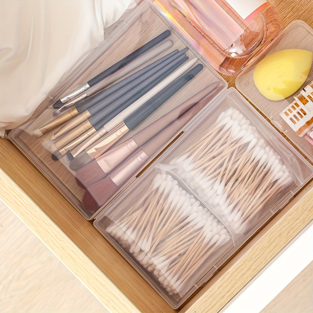 Rectangular Storage Boxes with Lids by TOMNK, Small Plastic Containers in 28 or 56-Piece Options for Beads, Jewelry Findings, Desk Supplies and Craft Sorting