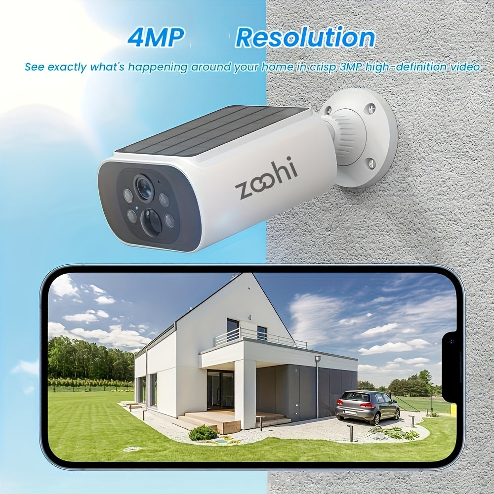 ARCCTV App Outdoor Security Camera with Rechargeable Battery, 2.4GHz WiFi, PIR Motion Alerts and Two-Way Audio, 1Pack, 2Pack, 4Pack or 6pcs Options
