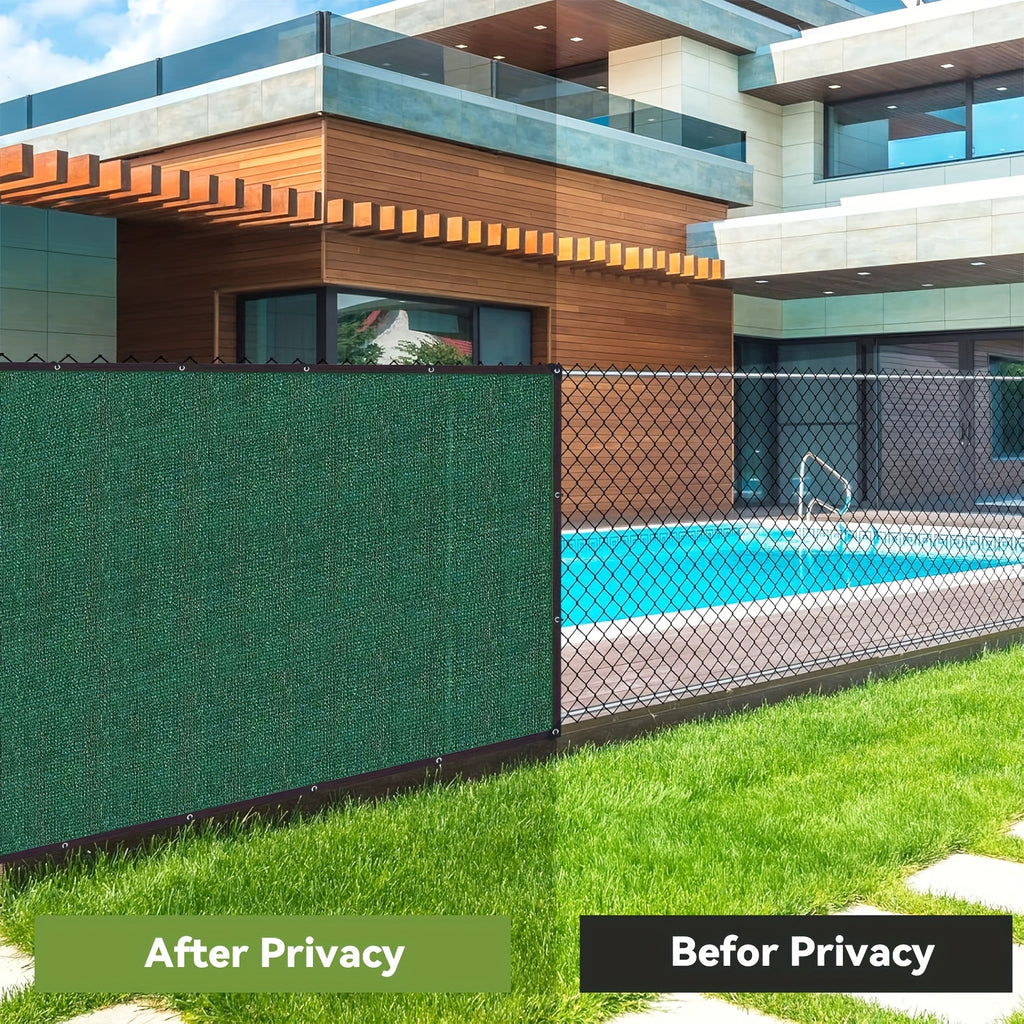 Balcony Privacy Screen for Deck Railings and Outdoor Fences, Green, Brown or Black with Two Size Options, Listed 33ft Rope and Zip Ties for Patio Screening
