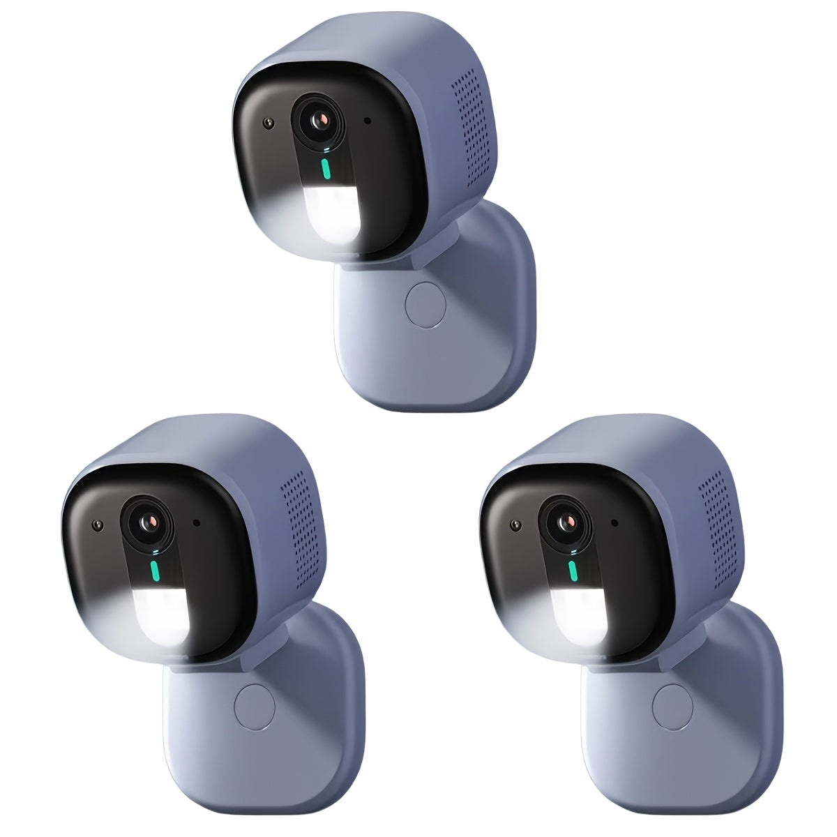 Winees Wired WiFi Security Camera with Listed 2K Video, 2.4GHz Connection, Human and Pet AI Detection, Color Night Vision and Two-Way Audio, White Options