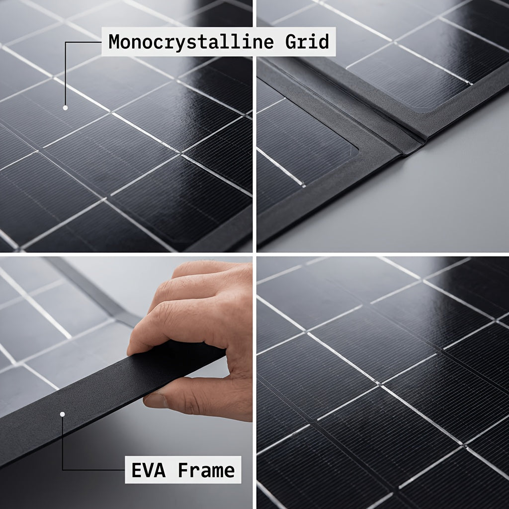 6W 6V Foldable Solar Panel with Listed Monocrystalline Cells, Folding Design for Compatible Low-Power Charging Arrangements and Outdoor Solar Projects