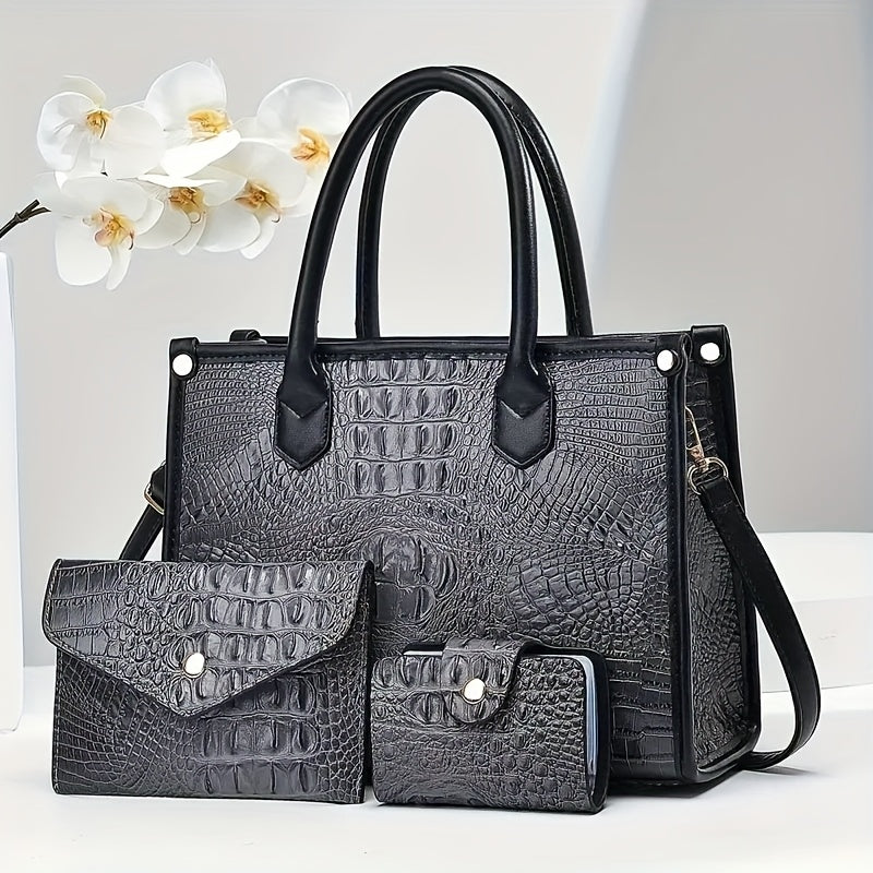 Women's Crossbody Handbag by QUAWUJIE with Shoulder and Tote Styling References, Six Color Choices for Everyday Outfits, Shopping and Casual Outings