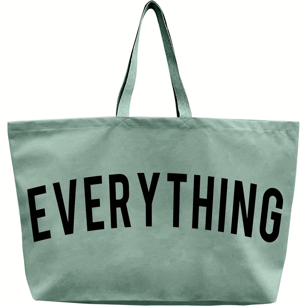 Foldable Canvas Tote Bag with Open-Top Design, Large-Capacity Solid-Color Handbag in Twelve Listed Options for Shopping, Commuting and Student Essentials