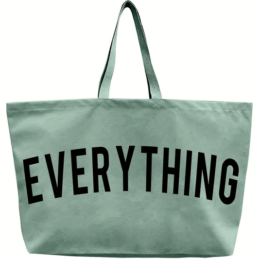 Foldable Canvas Tote Bag with Open-Top Design, Large-Capacity Solid-Color Handbag in Twelve Listed Options for Shopping, Commuting and Student Essentials
