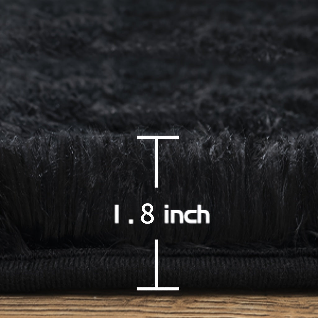 Fluffy Shag Area Rug for Bedroom and Living Room, Soft Fuzzy Floor Decor in 5x8, 6x9 or 8x10 Foot Sizes with Seven Color Options for Cozy Home Styling