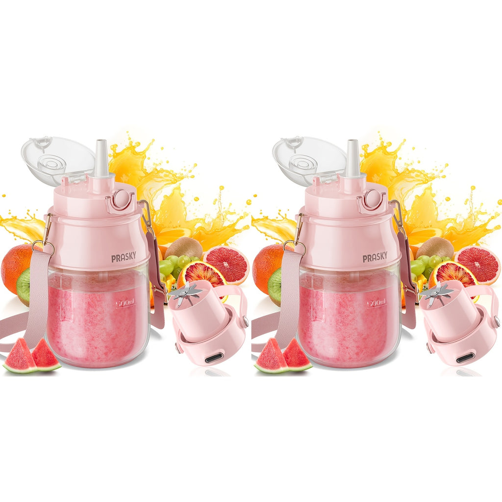 10-Blade Portable Blender 27oz, USB Rechargeable Personal Blender Cup for Smoothies, Shakes and Milkshakes, 800ml Travel Blender for Office, Gym, Picnics and Kitchen