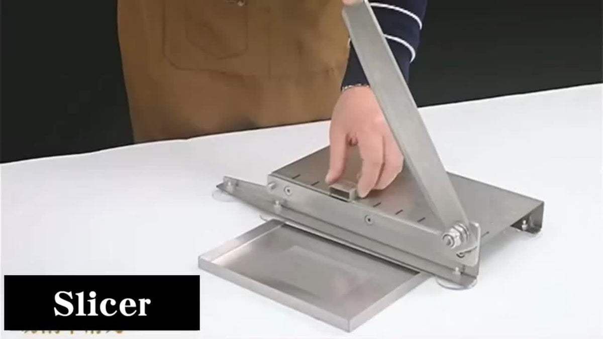 Manual Meat Slicer with Listed Stainless Steel Construction, Hand-Operated Kitchen Food Cutter in 1pc or Slicer Options for Instruction-Approved Ingredient Prep