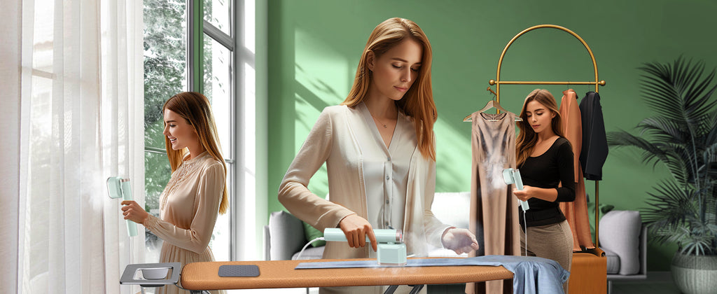 Portable Garment Steamer in Royal Purple, 1200W Handheld Clothes Steamer with 15-Second Heat-Up and Auto Shut-Off for Home and Travel Fabric Care