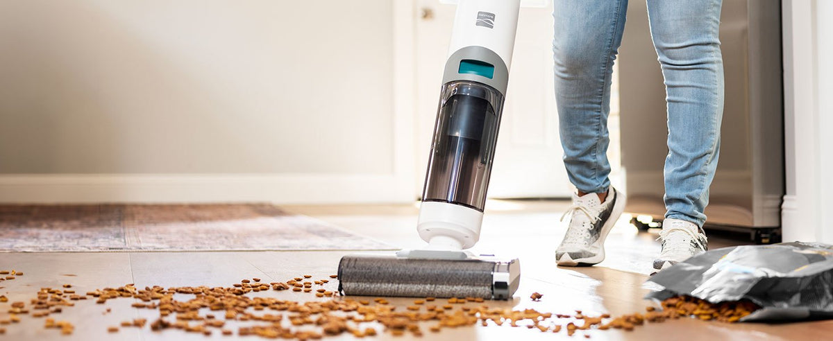 Kenmore AquaLite 3-in-1 Cordless Wet Vac, Hard Floor Vacuum and Mop Combo with 8kPa Suction, Automatic Air-Drying Self-Cleaning Mop and 35-Min Runtime, Lightweight Floor Washer for Tile, Hardwood and Everyday Messes, White