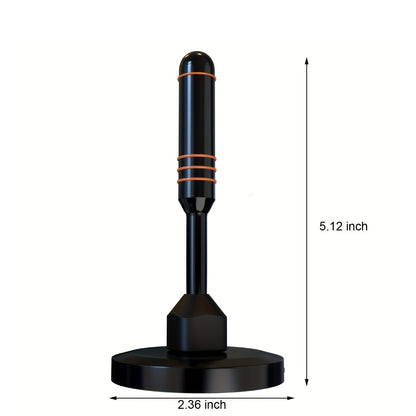 Portable HDTV Antenna with Signal Booster and Listed Built-In Filter, Television Reception Accessory for Compatible Home TV Setups and Flexible Placement