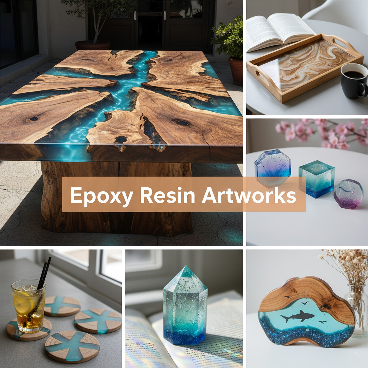Epoxy Resin Kit by JANCHUN with Clear Gloss Finish and Listed 1:1 Volume Mixing, Four Capacity Options for Decorative Casting, Jewelry and Art Coating Projects