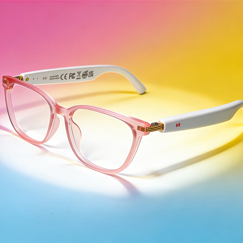 164-Language Smart Translation Glasses with Music Playback, Phone Calls and AI Voice Assistant, Unisex Audio Eyewear for Travel and Everyday Conversations