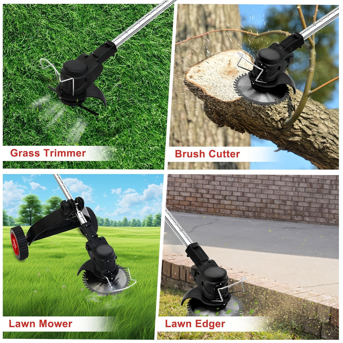 Cordless Weed Trimmer with Listed 24V Power, Standard and Long Range Two-Battery Options plus Additional Styles for Home Lawn, Garden and Yard Maintenance