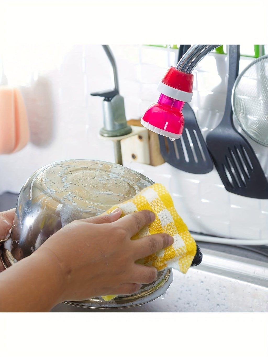 Kitchen Dish Cloths Six-Piece Pack, Soft Absorbent Reusable Dishwashing Towels for Compatible Dishes, Bowls and Countertop Cleanup at Home or While Traveling