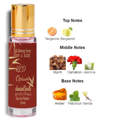 Vanilla Musk Perfume Oil for Women, Red Opium Scent Selection with Listed 15% Concentration and Alcohol-Free Floral Fragrance for Everyday Personal Wear