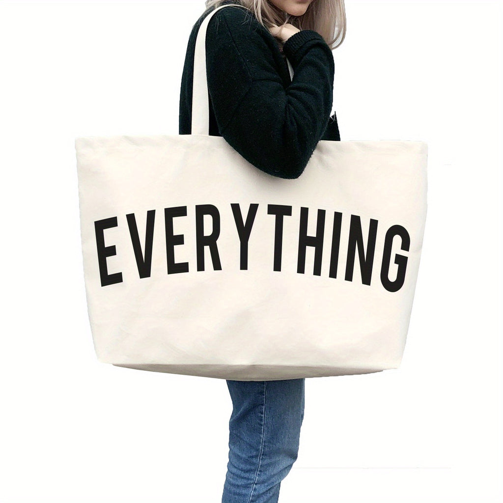 Foldable Canvas Tote Bag with Open-Top Design, Large-Capacity Solid-Color Handbag in Twelve Listed Options for Shopping, Commuting and Student Essentials